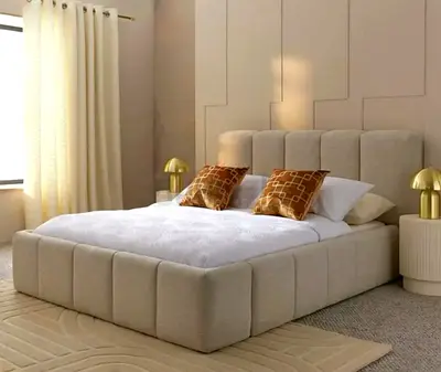 Brend New Luxury Queen size 160x200 Bed with spring mattress available