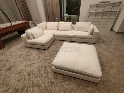 Marina home modular sofa with ottoman