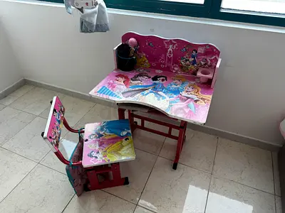 Kids Princess Study Desk and Chair Set