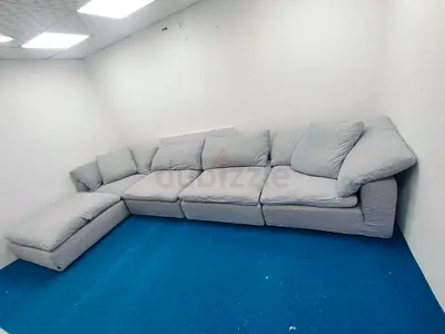 Marina home feather 🪶 filled modular sofa with ottoman