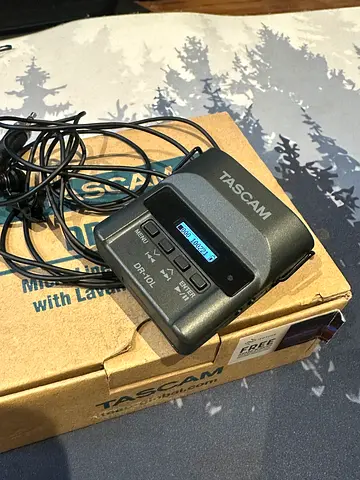 Tascam DR-10L Digital Recorder with Lavalier Mic - Used Once, Full Box!