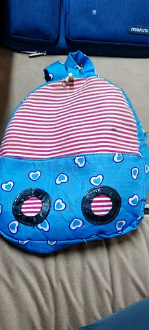 Kids Blue Heart Pattern Backpack