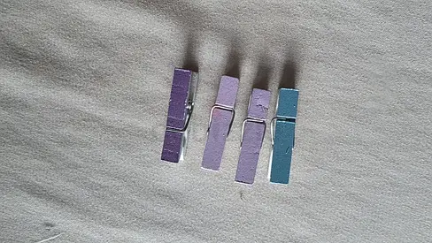 Colorful Wooden Clothespins