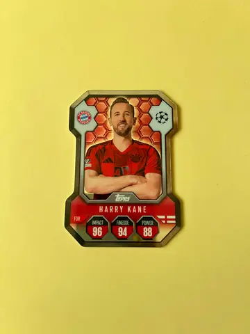 Football card match attack Harry Kane chrome shield