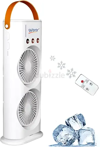 USB Portable Cooling Fan with Remote Control, Rotatable with water Tank Mini Air Cooler,280ml 7 Col