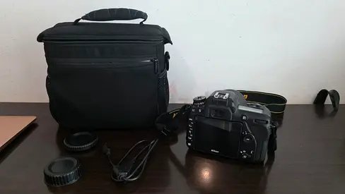 Nikon DSLR Camera with Bag and Accessories