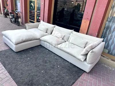 Marina home Leather L shape sectional sofa