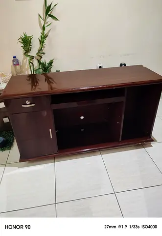 Wooden table, Cabinet with Storage Space, TV stand, work desk, home office