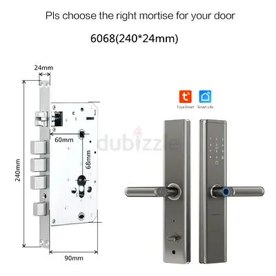 Smart Door Lock with Mortise and Handle + installation