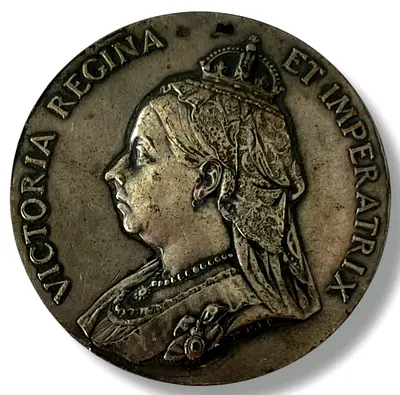 Vintage1897 queen victoria comemorative medal.