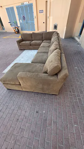 Cratebarrel Axis feather 🪶 filled U Shape sofa