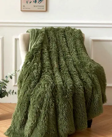 Cozy Green Blanket Calm Grass