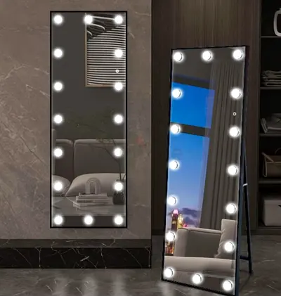 Stylish Full-Length Mirror with LED Lights