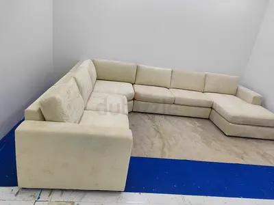 Home center beige color Ushape sofa for sale