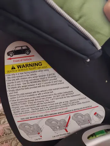 Infant Car Seat with Safety Features