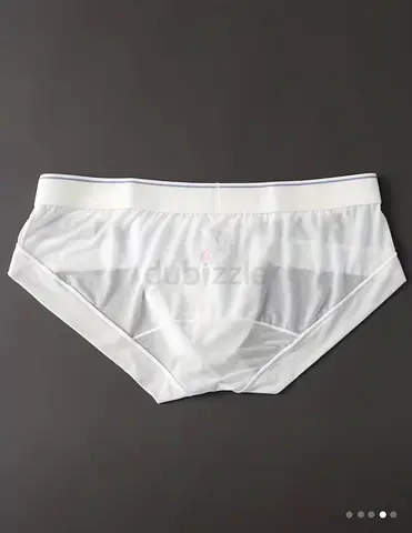 Mens Stylish White Briefs x2 USED