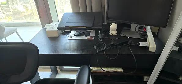 Stylish Black Study officeTable