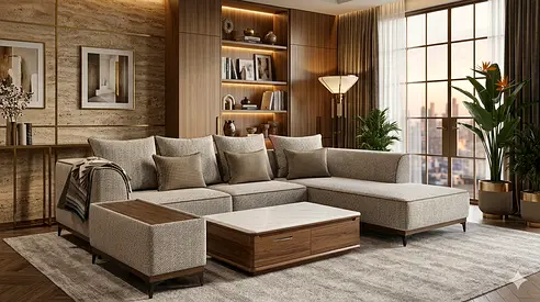 Stylish Modern L shaped Sofa Set for sell