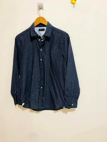 Set of two Piaza Italia Mens Checkered Button-Up Shirt