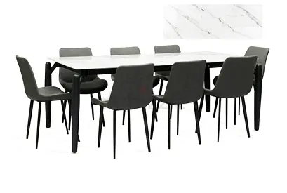 Stylish Dining Table Set with eight Chairs