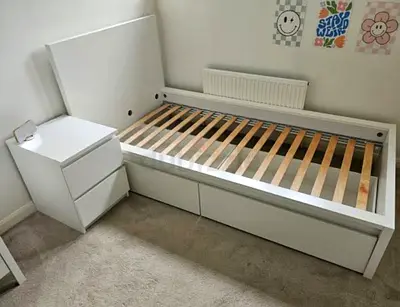Modern Childrens Bed with Storage