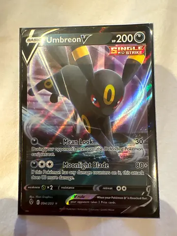 Pokemon Umbreon V Card
