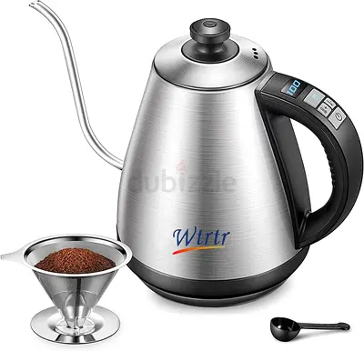 Gooseneck Kettle, Variable Temperature Control, Pour Over Electric Kettle for Coffee and Tea, 2200W,