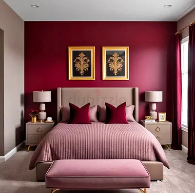 Elegant King Size Bed Set with Nightstands