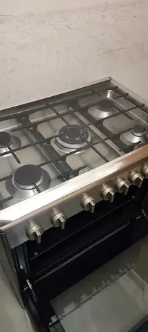 Stainless Steel 5-Burner Gas Stove