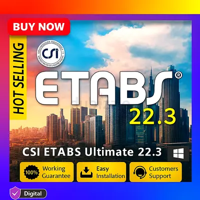 ETABS 22 Ultimate Full Version | Lifetime | For Engineers  Architects