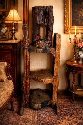 Rustic Wooden Shelf Unit