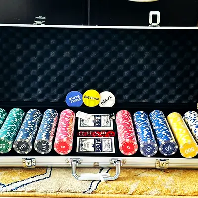 500 PC Poker chips play with friends