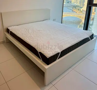 Ikea King size bed with mattress available in perfect condition