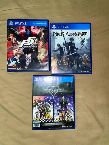 PlayStation 4 games 90AED for the three
