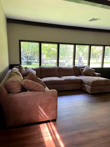 Cratebarrel axis feather 🪶 filled U Shape sofa