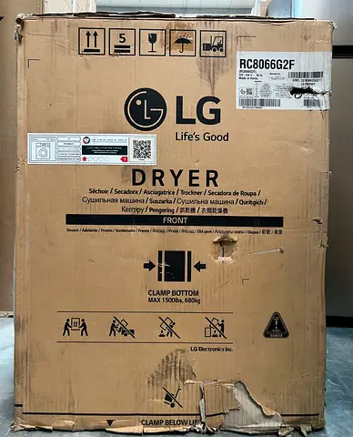New LG Dryer 8-Kg Dryer Condenser Tumble Dryer RC8066G2F with Box