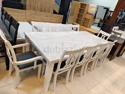 10 Seatr Solid Wooden Dining Table New For Sale