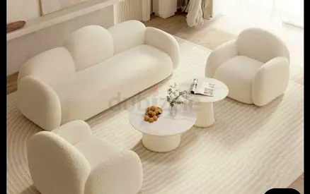 Modern Cream Sectional Sofa Set