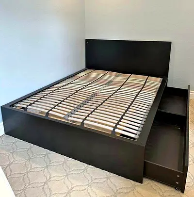 Ikea Queen size bed with mattress available in perfect condition