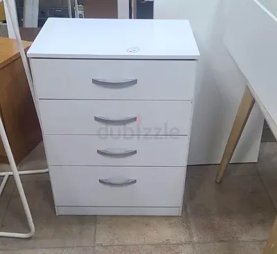 Stylish White Four-Drawer Chest