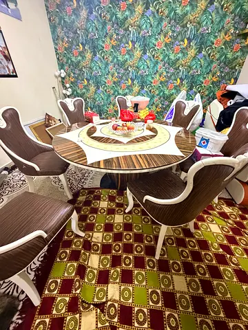 Dining Table with Unique Chairs