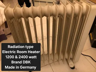 DBK Electric Room Heater, Dual Power Rating, 1200  2400 Watt, Germany Make.