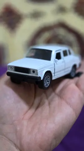White Russian Lada Toy Car