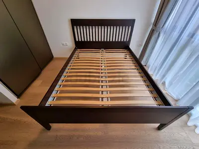 Queen Size Bed Frame with Slatted Base