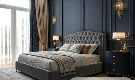 Gray colour 180*200 king size bed