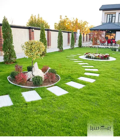 connect landscape Garden design planter box artificial grass fixing natural grass wooden fence