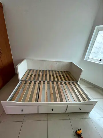 ikea  hamness daybed with ikea mattress