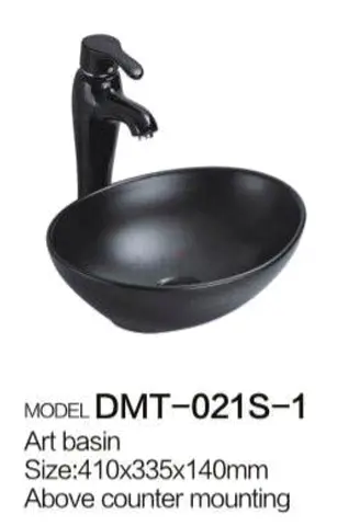 Elegant Black Art Basin for Modern Bathrooms