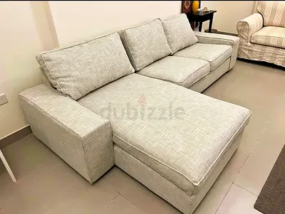 IKEA Kivik L Shape Sofa Beige