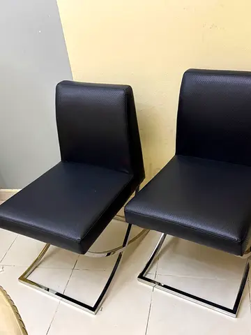 2 leather chairs